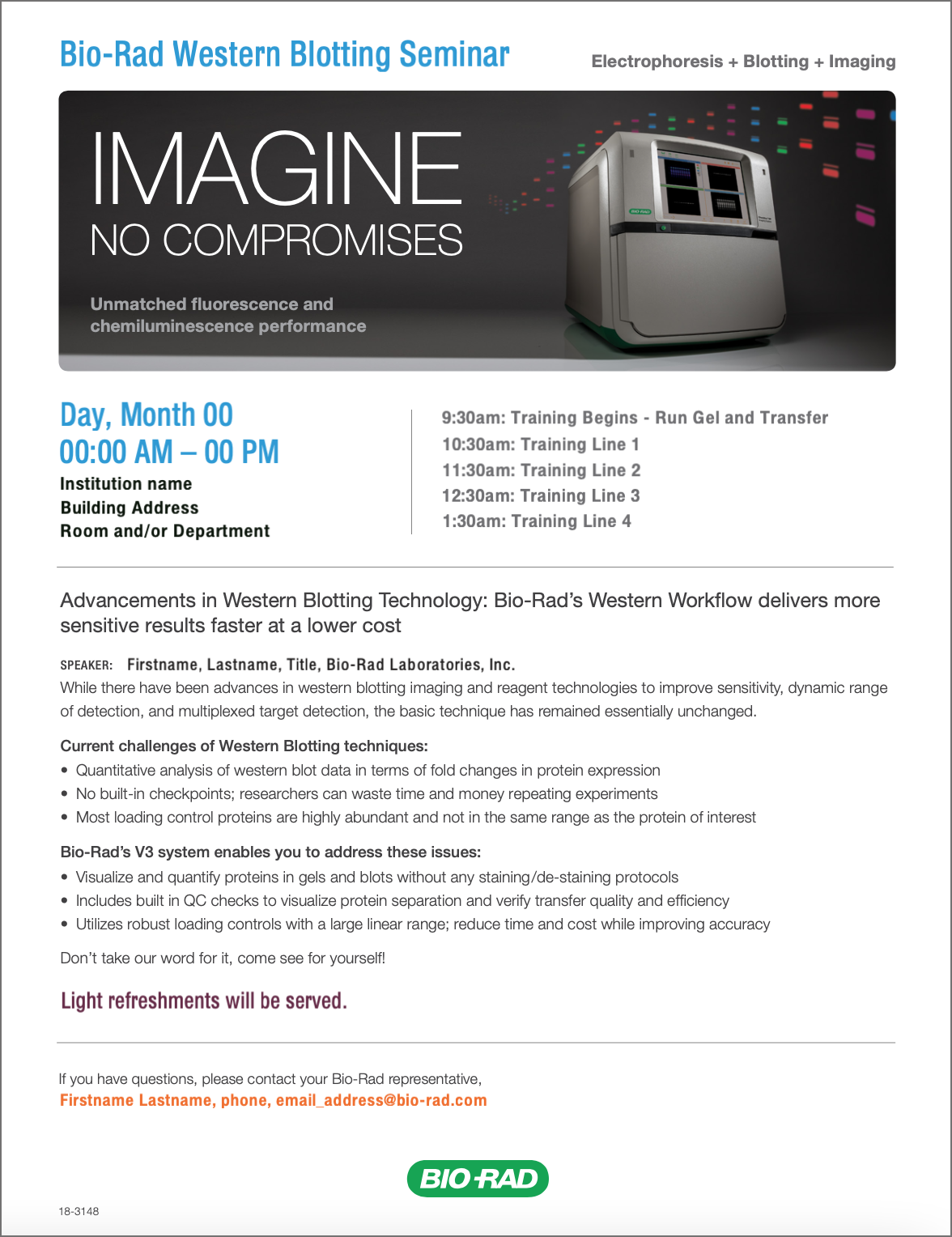 Bio Rad Western Blotting Seminar flyer