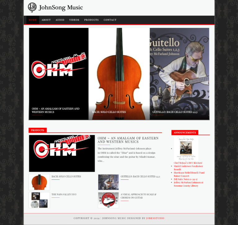 Johnsong Music website